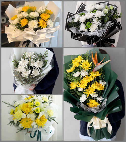 山东潍坊青州市邵庄镇白事花束代送